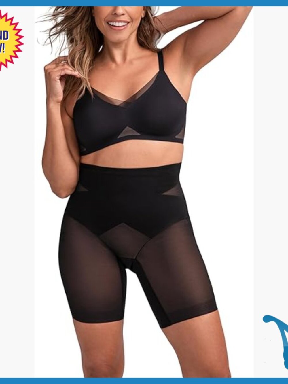 X-Large Shapewear Shorts Tummy Control Mid-Waist Compression Underwear